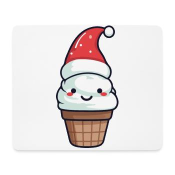 Eis Weihnachten Lecker - Mousepad (Querformat) - Weiß - Vorne