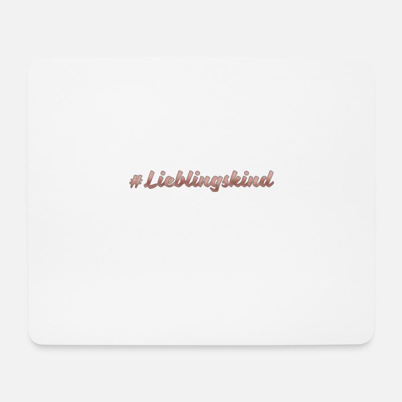 Lieblingskind - Mousepad (Querformat) - Weiß