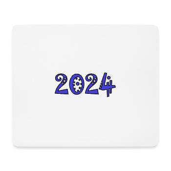 2024. CHRISTMAS. YEAR. ANNIVERSARY. RETIREMENT. DAD - Mouse Pad (horizontal) - white - Front