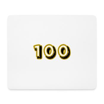 100. 100 JAHRE. 100-JÄHRIGES JUBILÄUM. 100. GEBURTSTAG - Mousepad (Querformat) - Weiß - Vorne