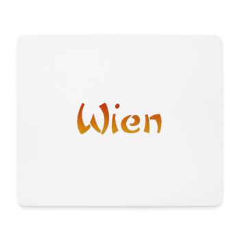 Wien Text - Mousepad (Querformat) - Weiß - Vorne