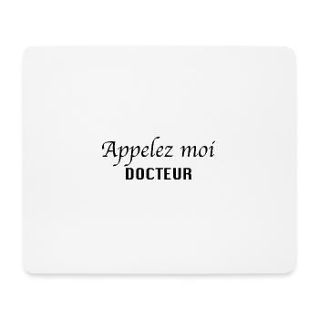 Appelez moi docteur - Tapis de souris (format paysage) - blanc - Devant