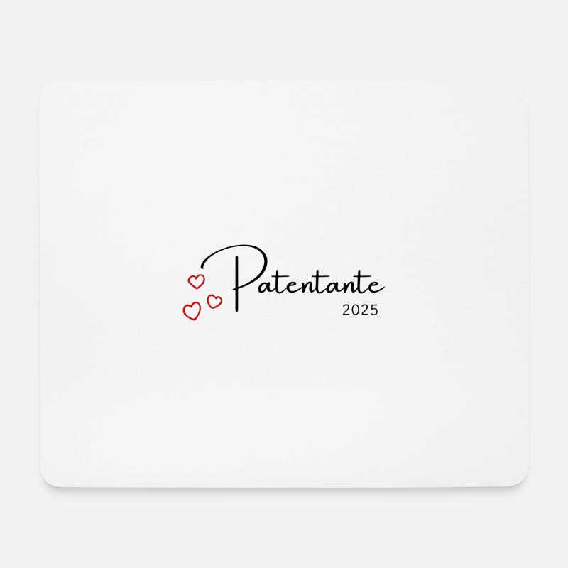 Patentante 2025 - Mousepad (Querformat) - Weiß