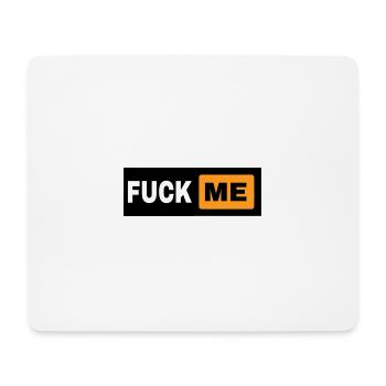 FUCK ME design - Mousepad (Querformat) - Weiß - Vorne