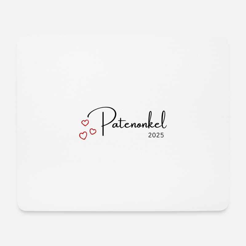 Patenonkel 2025 - Mousepad (Querformat) - Weiß