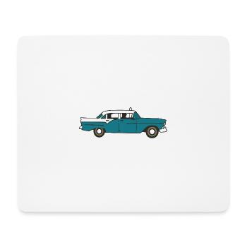 Voiture cubaine vintage - Tapis de souris (format paysage) - blanc - Devant