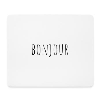 bonjour - Mousepad (Querformat) - Weiß - Vorne