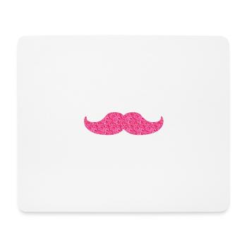 glittering moustache - Mouse Pad (horizontal) - white - Front