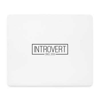 Introvert since 2000 black - Mousepad (Querformat) - Weiß - Vorne