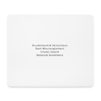 City of Mönchengladbach - Mouse Pad (horizontal) - white - Front
