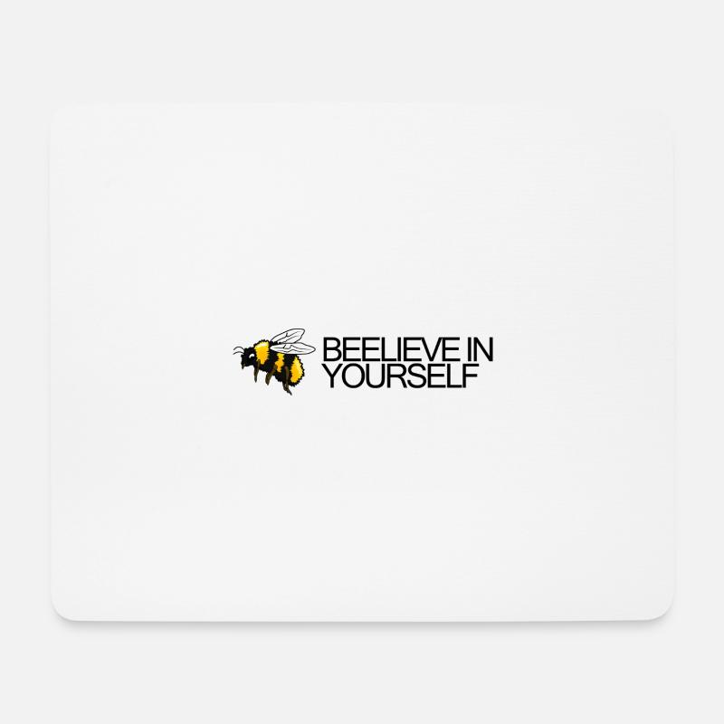 Hummel – Glaub an dich selbst - Mousepad (Querformat) - Weiß