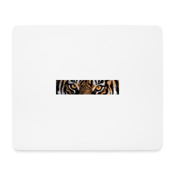 Eye of the tiger - Mousepad (Querformat) - Weiß - Vorne