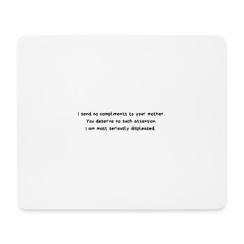 Citation Lady Catherine de Jane Austen - Tapis de souris (format paysage) - blanc - Devant
