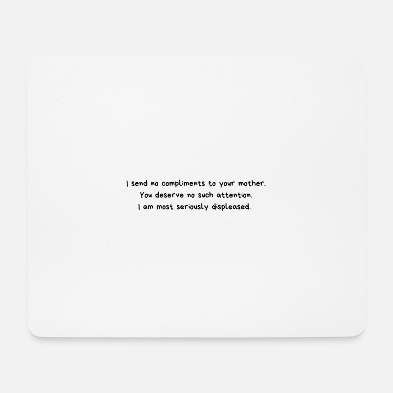 Lady Catherine Zitat von Jane Austen - Mousepad (Querformat) - Weiß