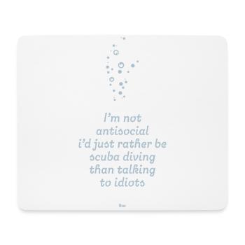 Spruch-Design für Sporttaucher - Mousepad (Querformat) - Weiß - Vorne