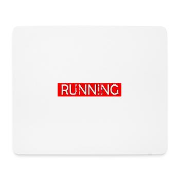 Running - Mousepad (Querformat) - Weiß - Vorne