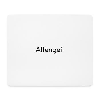 Affengeil - Mousepad (Querformat) - Weiß - Vorne