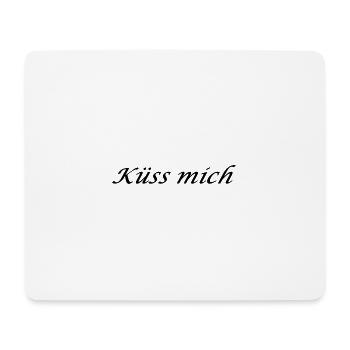 Küss mich - Mousepad (Querformat) - Weiß - Vorne