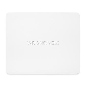 Wir sind viele - Mousepad (Querformat) - Weiß - Vorne