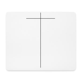 Kreuz - Mousepad (Querformat) - Weiß - Vorne