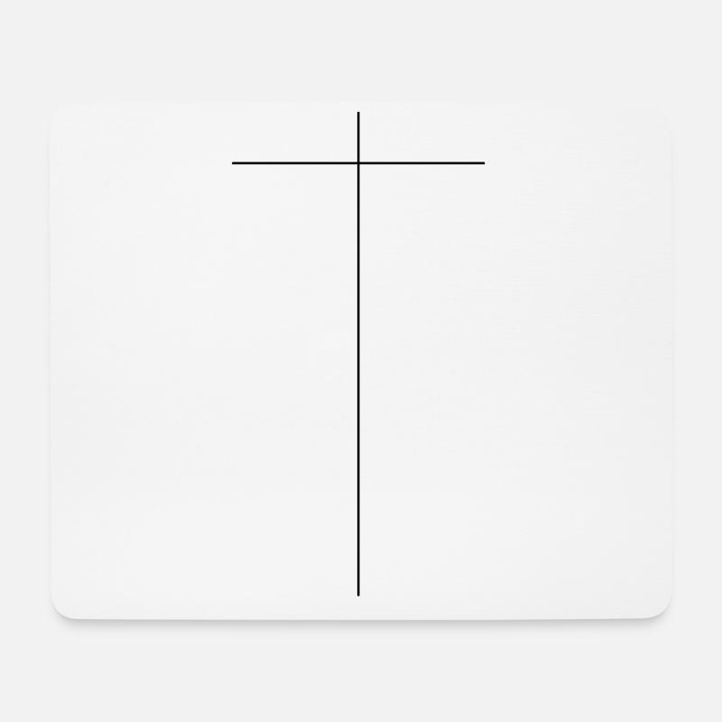 cross - Mouse Pad (horizontal) - white
