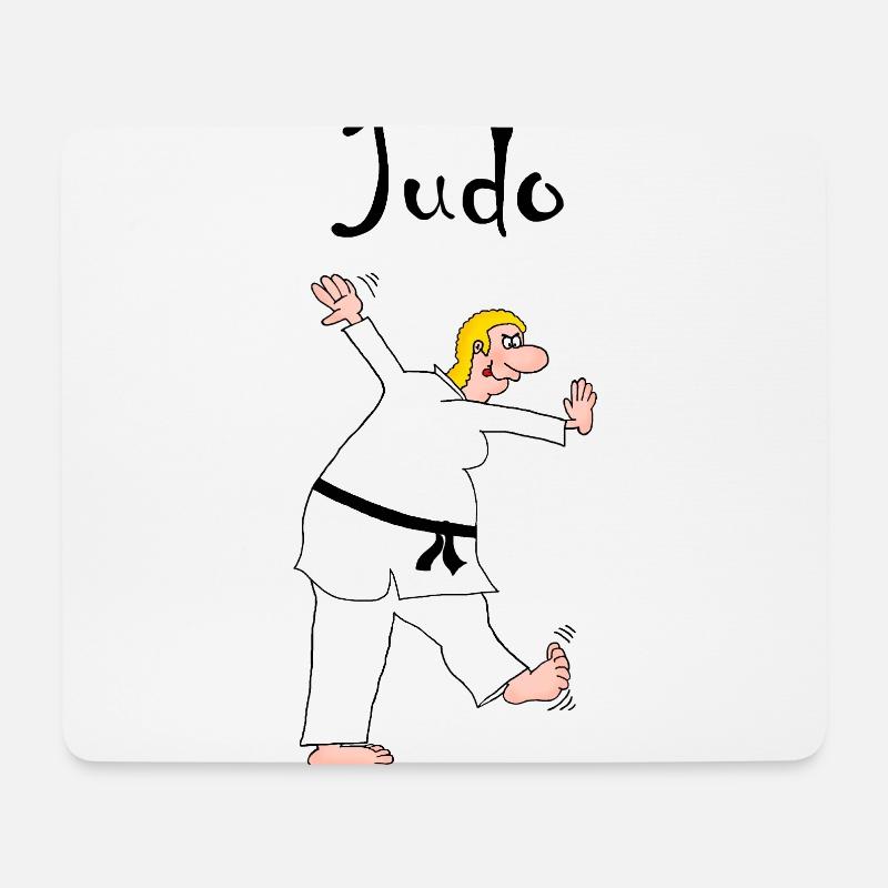 Judo - Judoka - Mousepad (Querformat) - Weiß