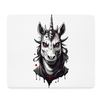 Vampir Einhorn Der Halloween Einhörner Grusel - Mousepad (Querformat) - Weiß - Vorne