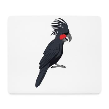 Palm Cockatoo - Tapis de souris (format paysage) - blanc - Devant