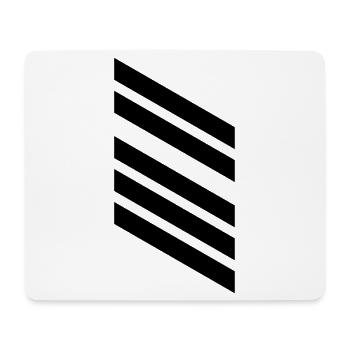 Oberstabsgefreiter Dienstgrad - Mousepad (Querformat) - Weiß - Vorne