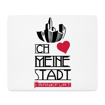 Stadt Liebe Frankfurt Geschenk - Mousepad (Querformat) - Weiß - Vorne