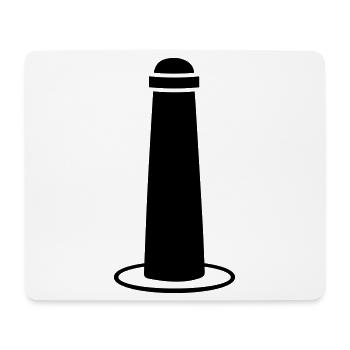Straßenpoller - Mousepad (Querformat) - Weiß - Vorne