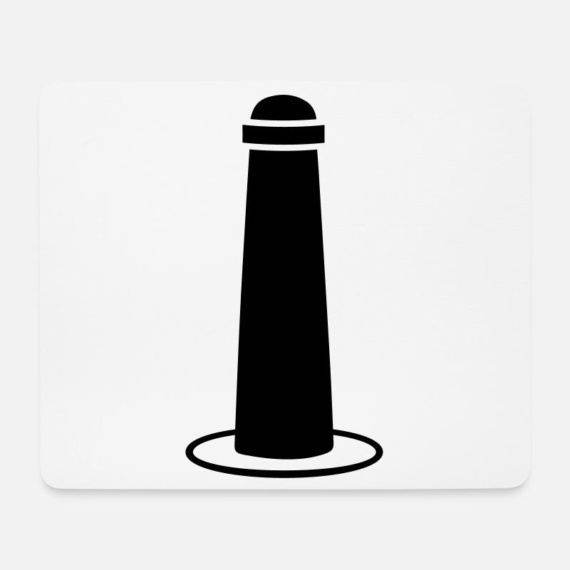 Straßenpoller - Mousepad (Querformat) - Weiß