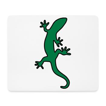 Gecko de salamandre lézard - Tapis de souris (format paysage) - blanc - Devant