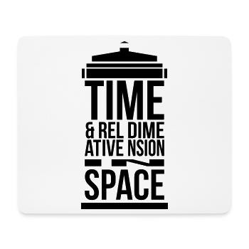 Tardis - Mousepad (Querformat) - Weiß - Vorne