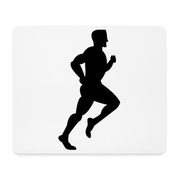 Läufer - Mousepad (Querformat) - Weiß - Vorne