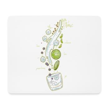 Gin and Tonic - Mousepad (Querformat) - Weiß - Vorne