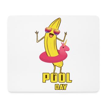 Coole Pool Banane - Mousepad (Querformat) - Weiß - Vorne