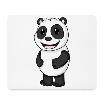 Panda Ours Mignon - Tapis de souris (format paysage) - blanc - Devant