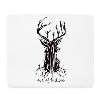 Love of Nature Hirsch - Mousepad (Querformat) - Weiß - Vorne