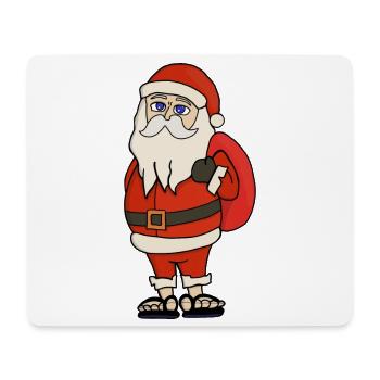 Weihnachtsmann Weihnachten Flip Flops - Mousepad (Querformat) - Weiß - Vorne