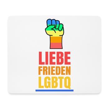 Homosexuell Liebe Lgbt Statement Menschenrechte - Mousepad (Querformat) - Weiß - Vorne