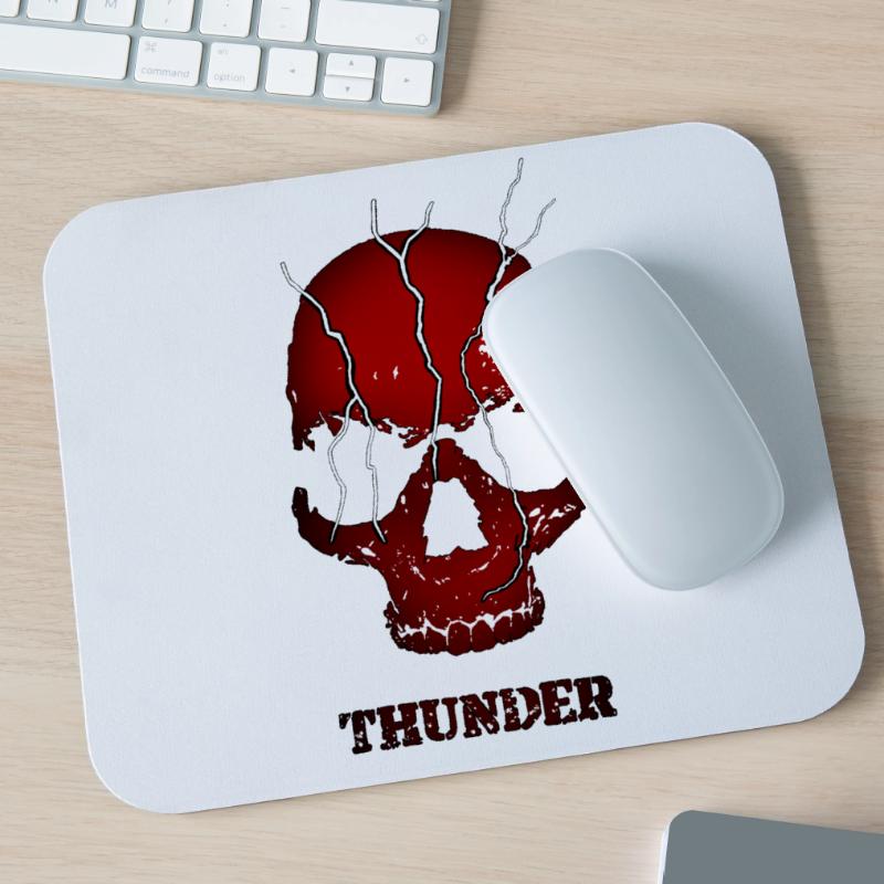 Exploding Thunder Skull Mouse Pad (horizontal)