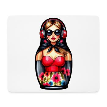  Russian Matroschka Musik Russland Russische - Mousepad (Querformat) - Weiß - Vorne