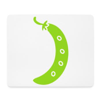 Französische Bohne - Mousepad (Querformat) - Weiß - Vorne