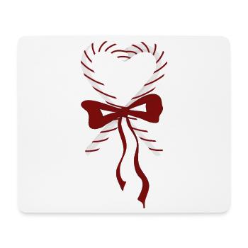 Candy Canes Heart Christmas - Mouse Pad (horizontal) - white - Front
