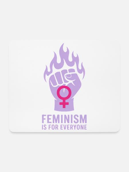 Feminism is for Everyone - Feminism T-Shirt - Mousepad (Querformat) - Weiß