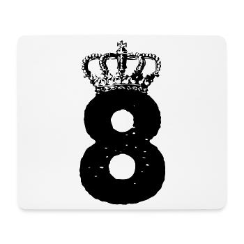 8 Crown - Mouse Pad (horizontal) - white - Front