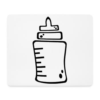 Flasche - Mousepad (Querformat) - Weiß - Vorne