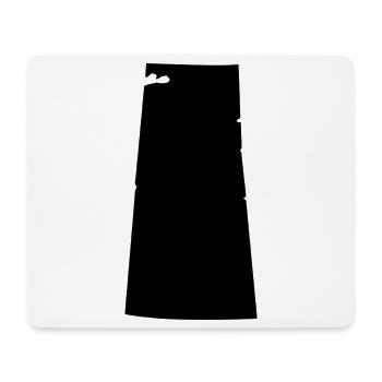 Carte de la Saskatchewan - Tapis de souris (format paysage) - blanc - Devant