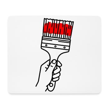 Maler - Mousepad (Querformat) - Weiß - Vorne